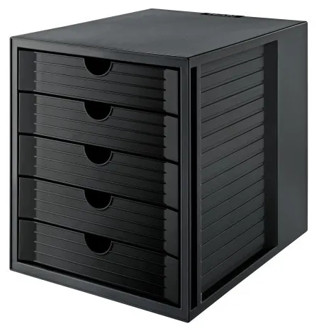 Han police za dokumentaciju sa fiokama system box, 5 fioke crna ( 05PD1450B )