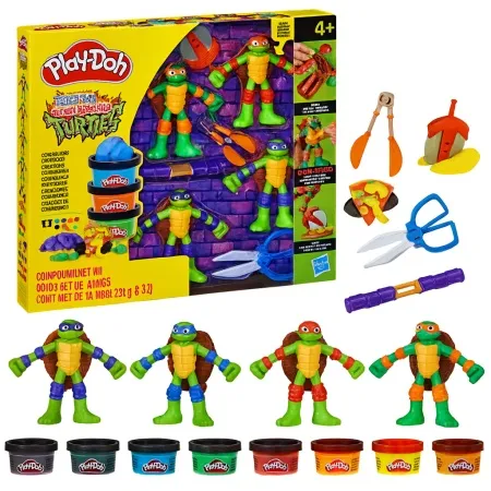 Hasbro Play-doh tmnt cowabunga creations ( G0556 )