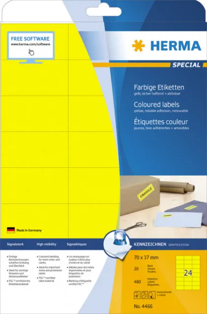 Herma etikete 88X46,6, zaobljene ivice A4/12 1/100 bela ( 02H4666 )