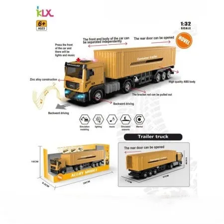 Hk mini igračka konstrukcioni kamion sa prikolicom ( A097827 )