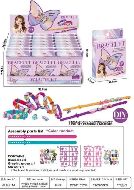 Hk mini kreativni set za narukvice,dsp 24 kom ( A097829 )