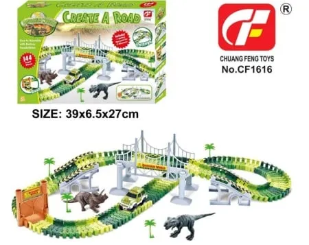 Hk mini uradi sam dino staza sa autom, 144kom ( A097769 )