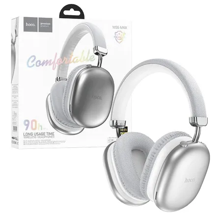 Hoco bežIčne stereo slušalice, bluetooth v5.3, 800mah - w35 max joy silver