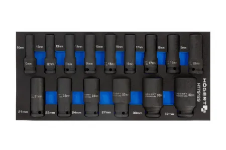 Hogert organizator eva set udarnih nasadnih ključeva 15 kom ( HT7G129 )