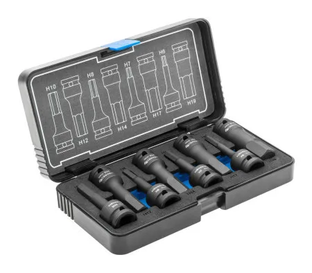 Hogert set udarnih nasadnih ključeva hex 1/2" ( HT6R004 )