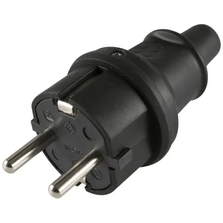 Home IP44 - NGD 01 Strujni utikač šuko, ravni, gumirani