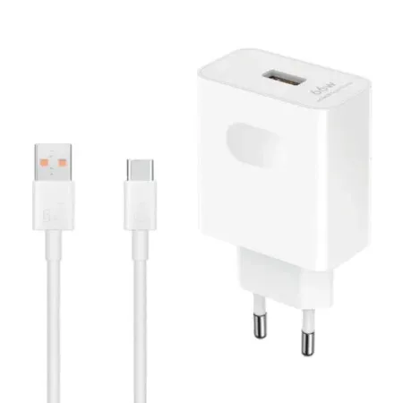 Honor super charge max 66w punjač + kabl type-a na type-c bela ( 44135 )