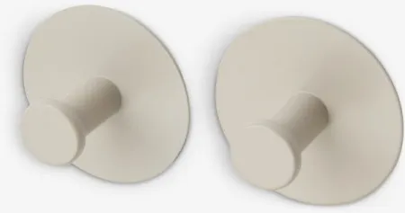 Hooks steel 2pcs/pk beige