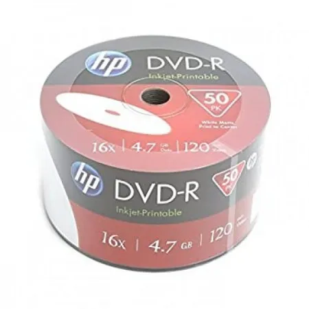 HP DVD-R 4.7GB 16X 50PK BULK PRINTABILNI 69302 ( 556PHP/Z )