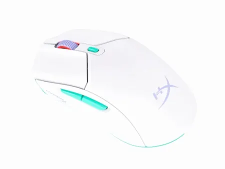 HyperX Pulsefire Haste 2 Core Wls - Gaming Mouse (Wht/Grn/Pur) ( 8R2E7AA )
