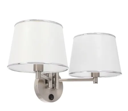 Ibis Zidna Lampa Srebrna 2x40W E14 ( 15145 )
