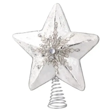 icy plush vrh za novogodišnju jelku srebrna ( 780354 )