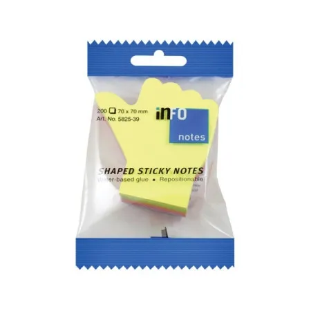Info notes 5825 Samolepljivi listići ruka 70x70mm 200L -39 ( E496 )