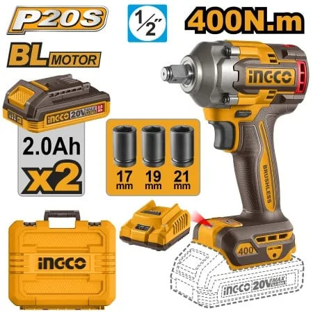 Ingco ciwli2040e aku udarni odvijač 1/2" 400nm super ingco ( ciwli2040e )