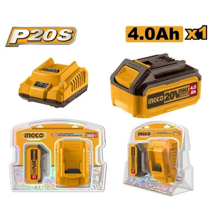 Ingco fbcpk1214e set 4 ah + punjač super ingco ( fbcpk1214e )