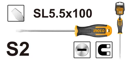 Ingco odvijač ravni sl 5.5x100 ( HS685100 )