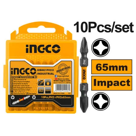Ingco odvijački udarni bit ph2+ph2 65mm 10/1 ( SDBIM21PH233 )