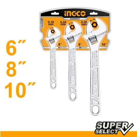 Ingco set podesivih ključeva 3/1 ( HADWK031 )