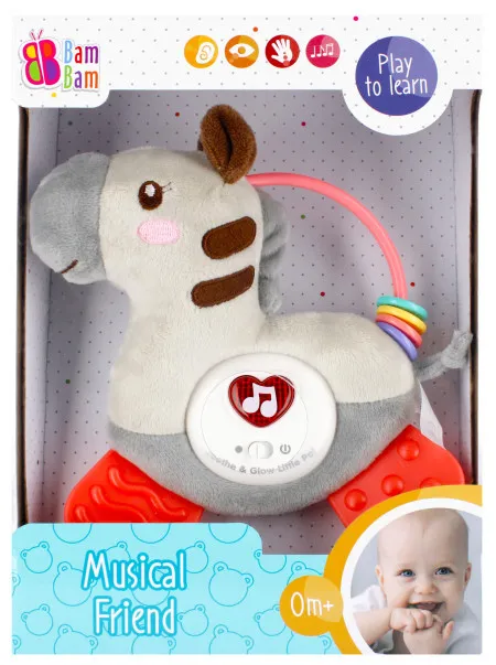 Interaktivna muzička igračka za bebe - Zebra ( 180937-P )