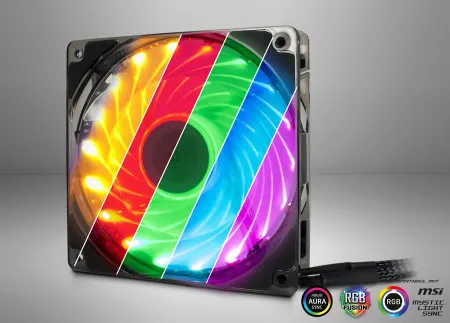 InterTech Fan L-12025 Aura 120mm LED RGB ( 5077 )