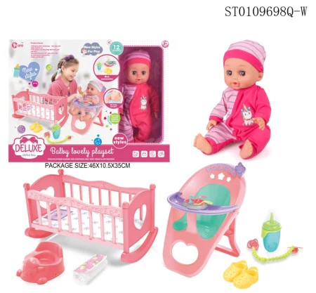 Ittl beba 30cm,pije/piški,krevetac.a ( 015603 )