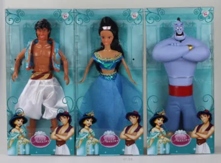 Ittl lutka princeza, princ i duh iz lampe 3 u mixu 28cm ( 727240 )