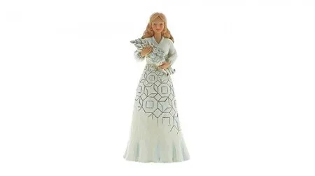Jim Shore Girl W/Flower Bouquet Figure ( 031694 )