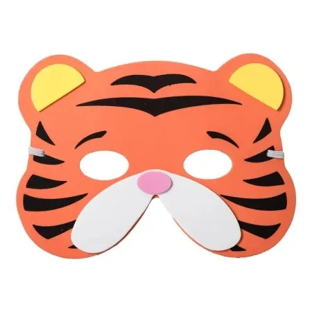 Junior animal masky maska od eva pene tigar 13.5 x 18.3cm ( 137973 )