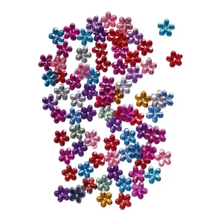 Junior crafty ruby kraft dekoracija cirkoni cvetići miks 12mm 80k ( 137556 )