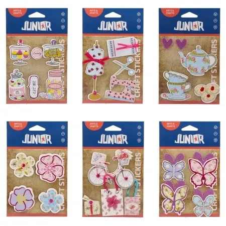 Junior crafty sticky kraft stikeri miks 4k ( 137603 )