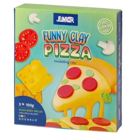 Junior funny clay masa za oblikovanje sa kalupima miks pizza ( 130797 )