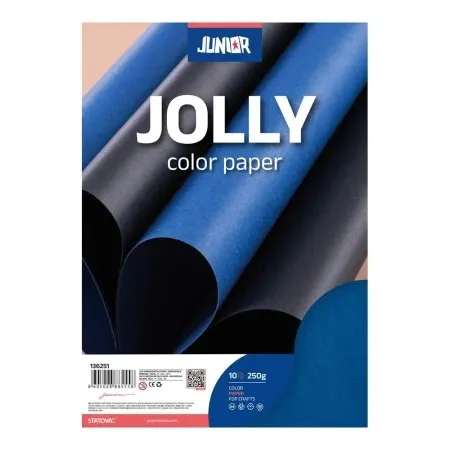 Junior jolly color paper papir u boji teget a4 180g 10k ( 136252 )
