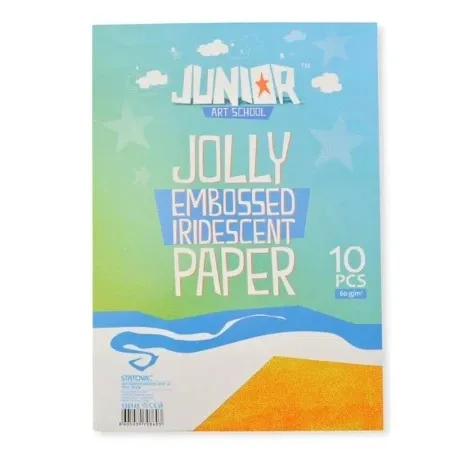 Junior jolly embossed iridescent paper sjajni papir a4 10k - odaberite nijansu žuta ( 136145 )