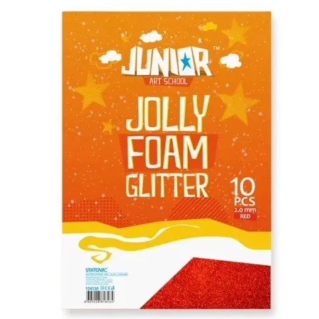 Junior jolly glitter foam eva pena sa šljokicama a4 10k - odaberite nijansu crvena ( 134130 )