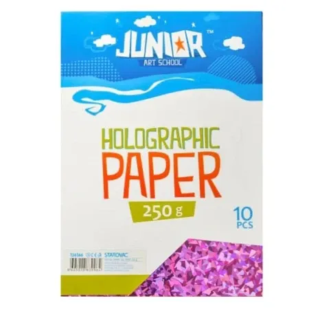 Junior jolly holographic paper papir hologramski a4 250g 10k - odaberite nijansu roze ( 136166 )