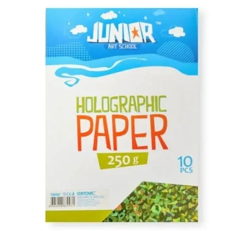 Junior jolly holographic paper papir hologramski a4 250g 10k - odaberite nijansu zelena ( 136167 )