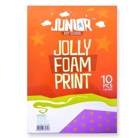 Junior jolly printed foam eva pena štampana zvezdice a4 10k ( 134303 )