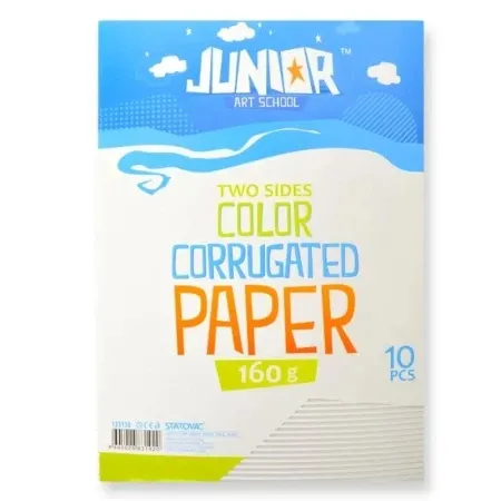 Junior jolly waves karton rebrasti a4 10k - odaberite nijansu bela ( 133110 )