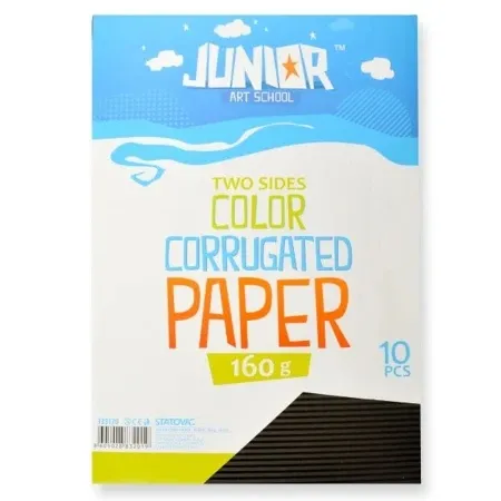 Junior jolly waves karton rebrasti a4 10k - odaberite nijansu crna ( 133170 )