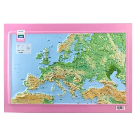 Junior mount everest reljefasta mapa a3 evropa roze ( B2C04882 )
