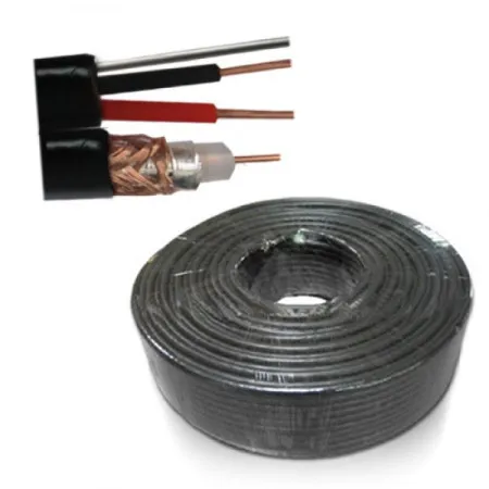Kabl RG59+2x0.75 sa sajlom- crni ( 90050 )