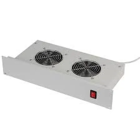 Keline 19" Ventilatorska jedinica sa 2 ventilatora i termostatom ( Rab-ch-x01-a1 )