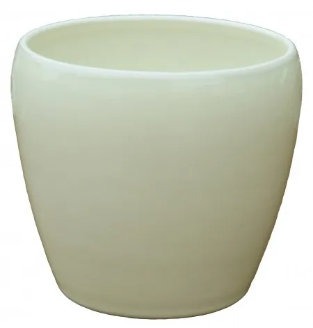 Kerbek saksija tarifa 15cm glazura krem ( KE G58/150/010 )