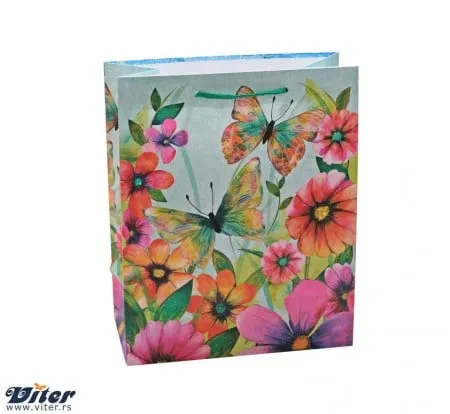 Kesa cvetna sa dva leptira l ( 338420 )