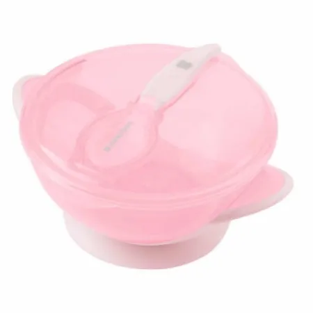 Kikka Boo Činija sa vakumom i kašičicom Feedy Pink ( KKB40152 )