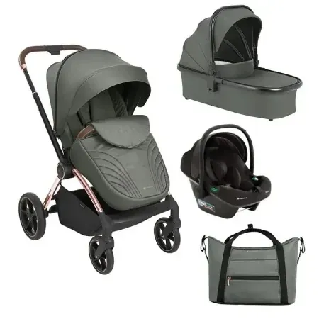 Kikka Boo Kolica Kara premium 3in1 set sa autosedištem I-Prime I-size i tvrdom korpom Army Green ( KKB21166 SET )