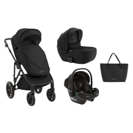 Kikka Boo Kolica Thea 3in1 premium set sa autosedištem I-Xtend I-size i tvrdom korpom Black ( KKB20134 XTSET )