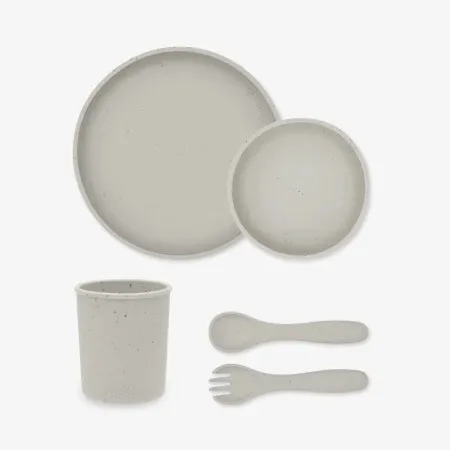 Kikka Boo Silikonski set za hranjenje 5 delova Platinum Sand ( KKB52002 )