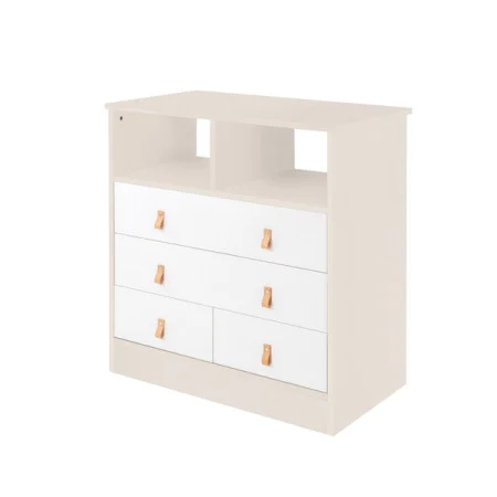 KikkaBoo drvena komoda Aspen sa policom beige ( KKB41037 )