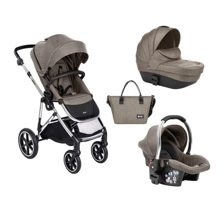 KikkaBoo kolica Thea 3in1 set sa autosedištem i tvrdom korpom beige ( KKB21109 )